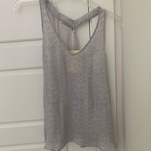 Tangerine Gray Racerback Tank Top